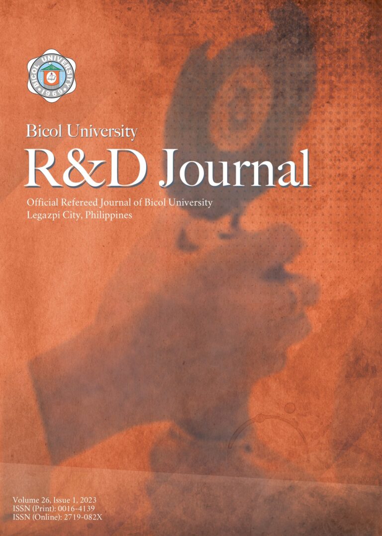 BU R&D Journal Volume 26, Issue 1, 2023